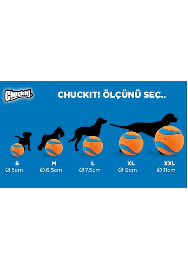 Chuckit Ultra Ball Köpek Oyun Topu 2XL Boy 10 CM
