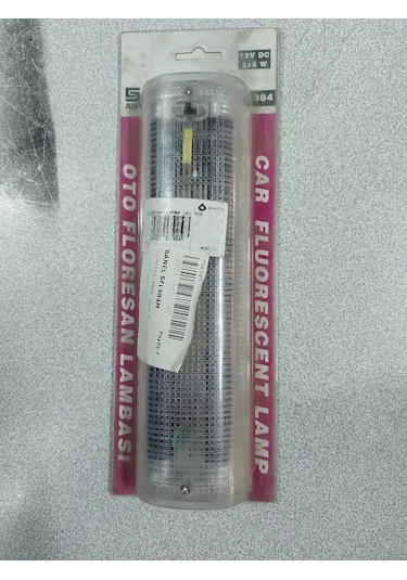 Mor Floresan Lamba 12 Volt Mor Tavan Lambası Dügmeli Aydınlatma