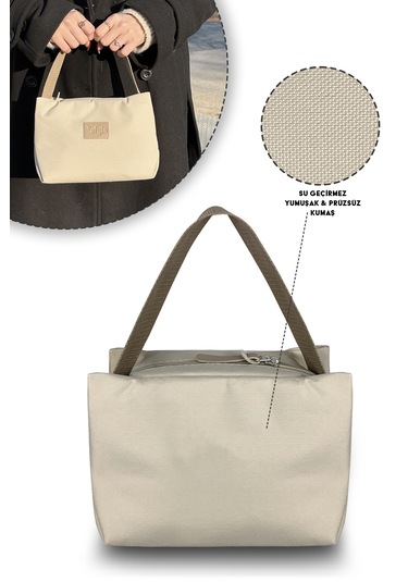 X Pro Termos Biberonluk El Çantası Beıge Bej