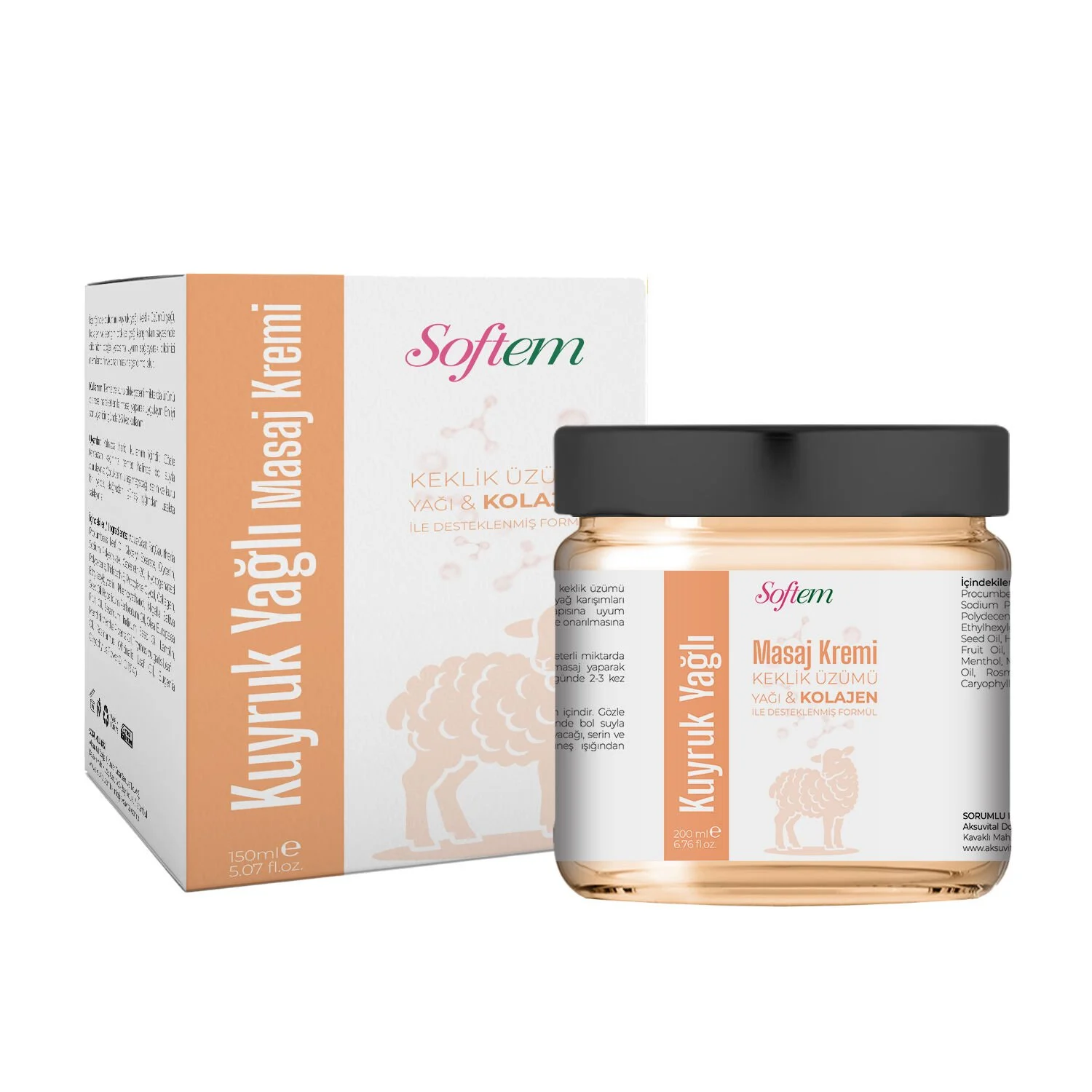 Softem Kuyruk Yağlı Masaj Kremi 200 Ml