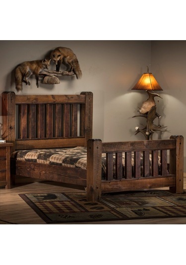 Masifart_Mobilya Masifart Ahşap Karyola Klasik Ahşap Kalın Latalı Çift Kişilik