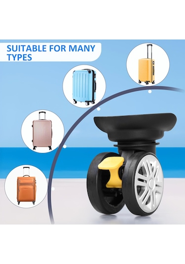 Suntek Bavulu Tekerlekleri Yedek Aralığı 1,3 A18 Döner 4 Adet Frenli