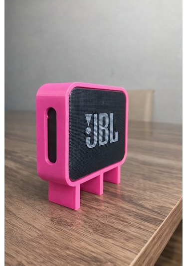 Go 3 Uyumlu Hoparlör Standı Masaüstü Yükseltici Mini Speaker Tutucu Pembe