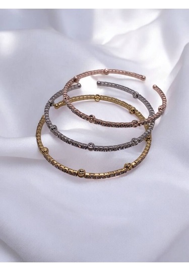 3 Renk Dorikalı Kadın Kelepçe Bileklik