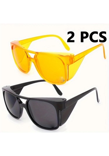 Willowhaven C9 Dayanıklı Güvenlik Gözlüğü 2 Adet Rüzgar Kum Darbe Korumalı Endüstriyel Polisaj