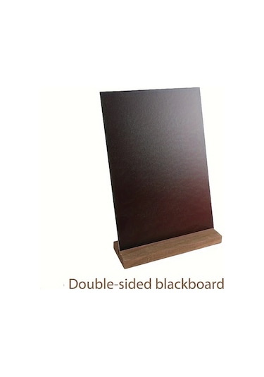 Xuweiwei 1 Adet Vintage Kara Tahta Mesaj Panosu - L Ahşap Tabanlı Dayanıklı Ofis Kafe Dekor