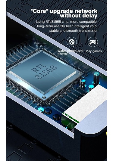 Usb Type C To Ethernet 2500mbps 2.5g İnternet Çevirici Dönüştürüc