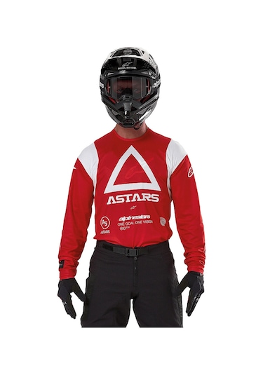 Alpinestars Techdura Off-road Enduro Motosiklet Jerseyi Kırmızı