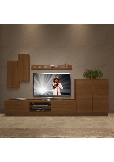Decoraktiv Eko 6b Mdf Dvd Tv Ünitesi Tv Sehpası Ceviz