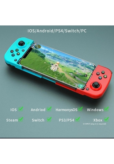 Bluetooth iOS Android Uyumlu Gamepad Joyistik Teleskopik Oyun