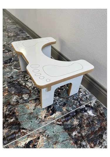 Beyaz Klozet Çömelme Ayak Taburesi, Wc Basamak,