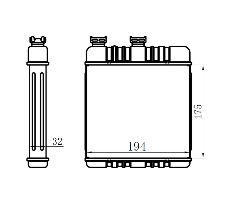 Kalorifer Radyatörü Brazing Astra G-zafıra Kare 175x200x32 1618142 9117283