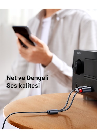 Ugreen 3.5 Mm Aux Rca Ses Kablosu, 2 M, 10510