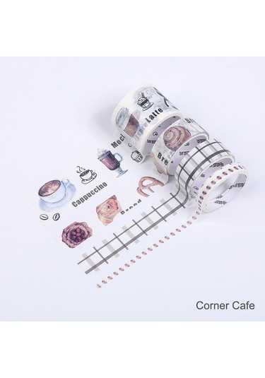 Geeroyoo 4 Rulo Dekoratif Washi Bant Seti - 30mm, 15mm, 5mm Genişlik - Dıy, Scrapbooking, Günlük Süsleme İçin Renkli Yapışkanlı Bantlar