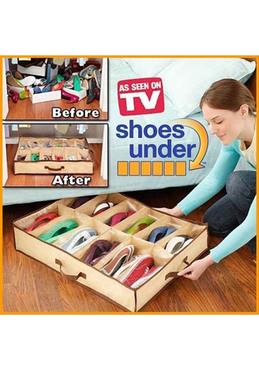 Shoes Under Portatif Ayakkabı Saklama Hurcu - Mapı-435242 Renkl