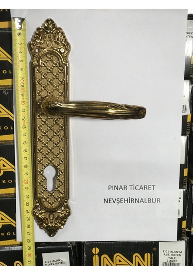 Eskitme Kapı Kolu Sarı 1 Kapılık Çift