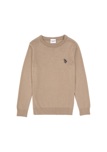 U.s. Polo Assn. Erkek Çocuk Açık Haki Kazak /triko 50315586-vr183 Acık Hakı