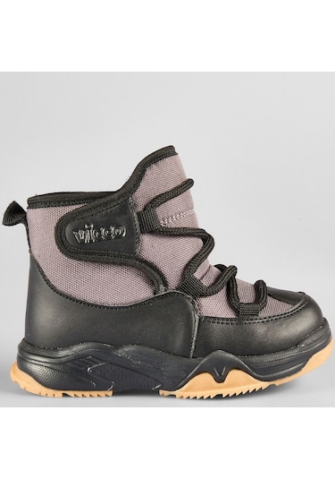Vicco Bull Phylon Kauçuk Taban Ortopedik Çocuk Kar Botu Siyah