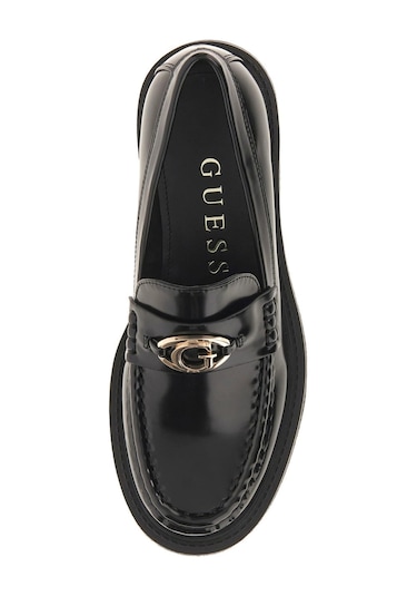 Kadın Yanika Rugan Kalın Tabanlı Makosen - Siyah 4120780