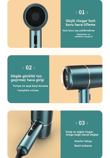 Lixiaqu01 Taşınabilir Yüksek Hızlı Mini Saç Kurutma Makinesi