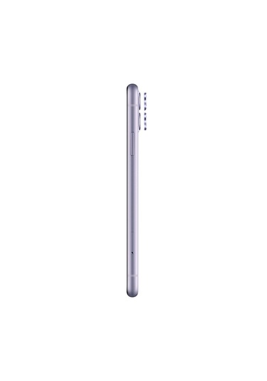 Safeus Safir Temperli Kamera Lens Koruyucu, Apple Uyumlu iPhone 11 İle Mor