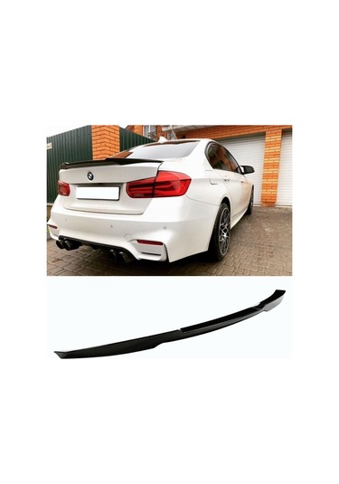Bmw 3 Serisi F30 M4 Style Bagaj Üstü Spoiler Piano Black