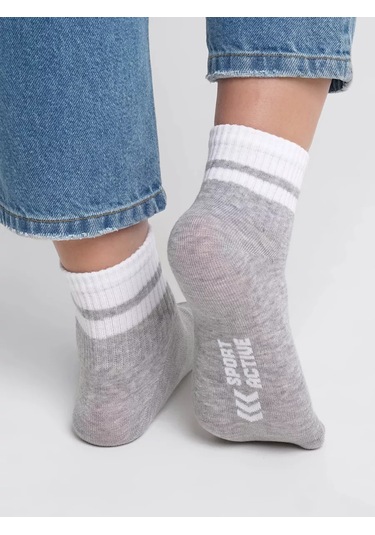 Clever Wear Kısa Çorap 5 Çift Set 147283446 Beyaz