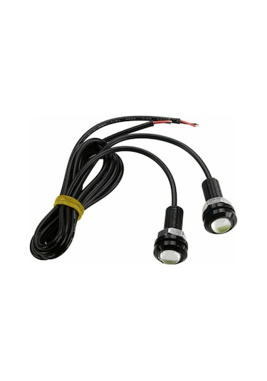 Kartal Göz Led Ayna Altı Led Eagle Eye Civatalı Beyaz Renk 18mm