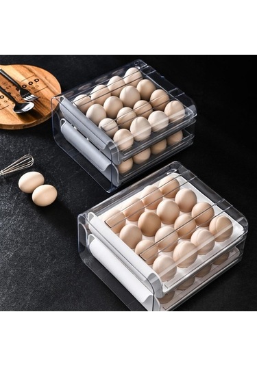 Pazly Yumurta Tutucu Suntek Magideal Kiler Için Gri Çekmecesi Buzdolabı Yi Gri