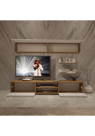Decoraktiv Eko 5 Mdf Dvd Tv Ünitesi Tv Sehpası Pera - Beyaz