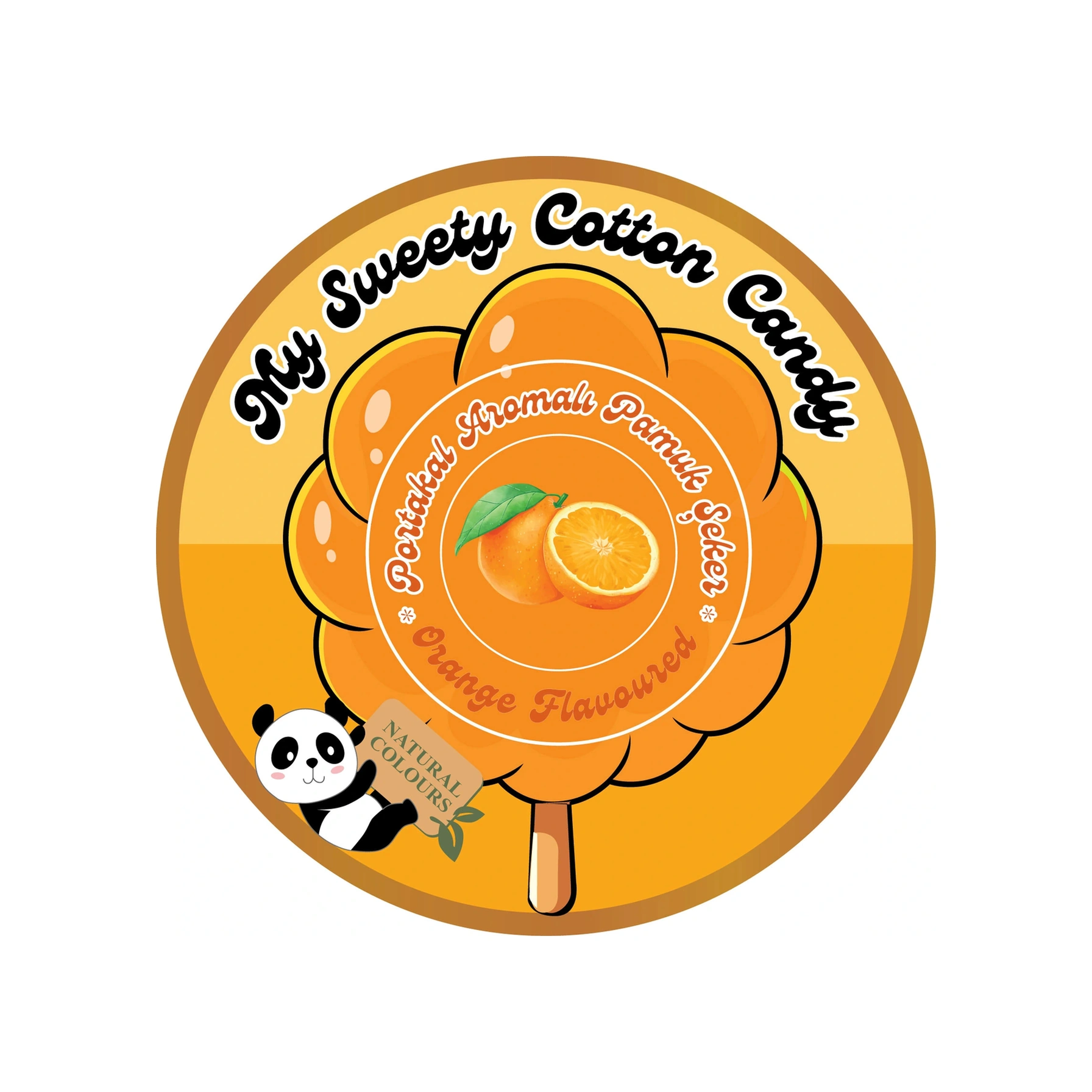 Portakal Aromalı Gurme Pamuk Şeker