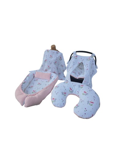 Kadife&müslin Babynest Seti - 5 Parça