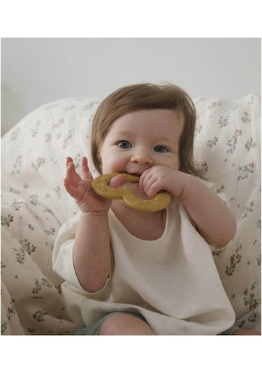 Bibs Baby Bitie Heart Peach Dişlik Turuncu