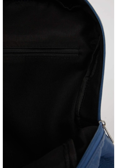 Defacto Unisex Suni Deri Okul Sırt Çantası C5606AXNSNV142 Lacivert