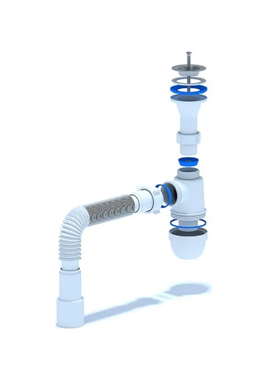 Anı Plast Lavabo İçin Sifon 1 1/4" X 40, Esnek Boru İle 40x40/50 Mm 316836828