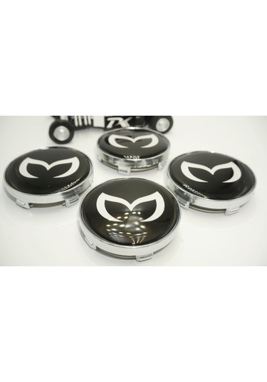 Mazda Batman Logo Jant Göbeği Kapak Seti 60mm