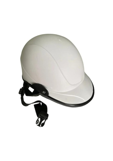 Kask Jokey Tipi Yarım Yazlık Motosiklet Kaskı Beyaz