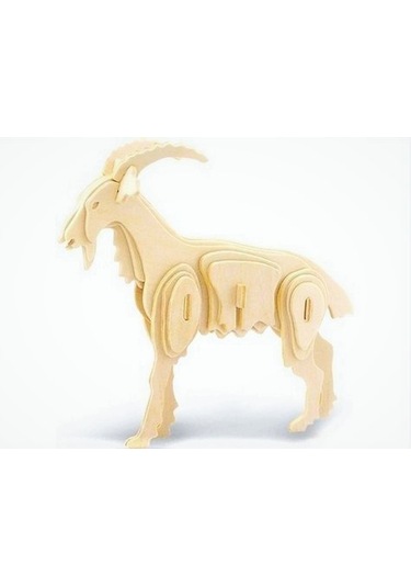 3d Puzzle Ahşap Keçi Maketi