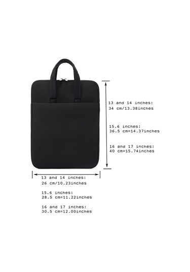 Skycity 16-17 İnç Laptop Çantası - 360 Dolgulu Koruma, Yumuşak Kadife Forumu, Geniş Cep Ve Pürüzsüz Alyuminyum Reşen Siyah