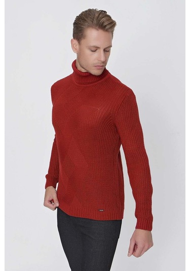 Tr 850 Slim Fit Bordo Klasik Triko Bordo