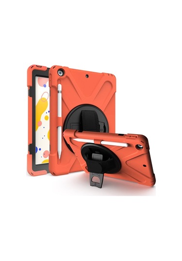 Apple Uyumlu iPad Air 1 9.7" Kılıf Defender Askılı A1474 A1475 A1476