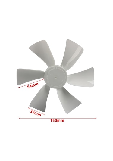 2 Adet/paket 6 İnç Rv Işıklık Havalandırma Küçük Fan Kanatları