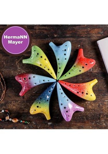 Hermann Mayer Pro Ocarina 12 Ses Bordo Mavi
