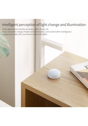 Yifomall Aqara Işık Sensörü T1 - Zigbee 3.0 İle Otomatik Aydınlatma Kontrolü, Enerji Tasarrufu Ve Mobilya Koruması Beyaz