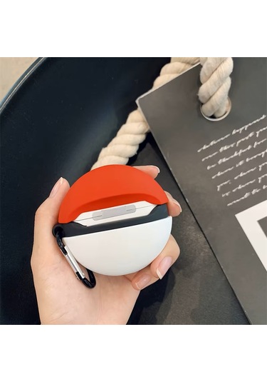 Airpods Pro 3. 2025 Nesil İle Uyumlu Figürlü Kılıf+kanca Kırmızı