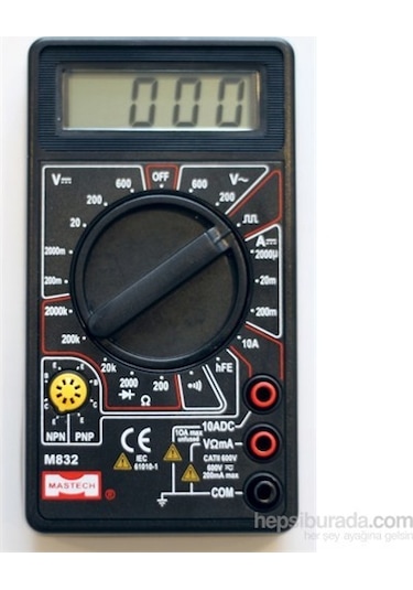 Mastech M-832 Dijital Multimetre Cep Tipi Dijital