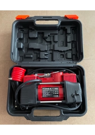 Rodex RDX7304 12 V Mini Araç Kompresörü Güçlü Çift Piston Kompresör