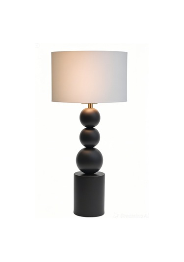 Casa Metal Kumaş Abajur Gece Lambası Bej