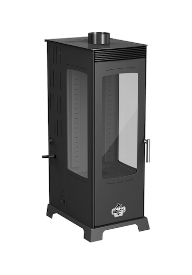 Baba's Stove / Yarı Otomatik Pelet Ve Odun Sobası / Flame 12 Kw / Üç Camlı Ve Fanlı