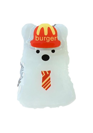 E2m Pop Socket Telefon Tutucu Burger Beyaz Beyaz